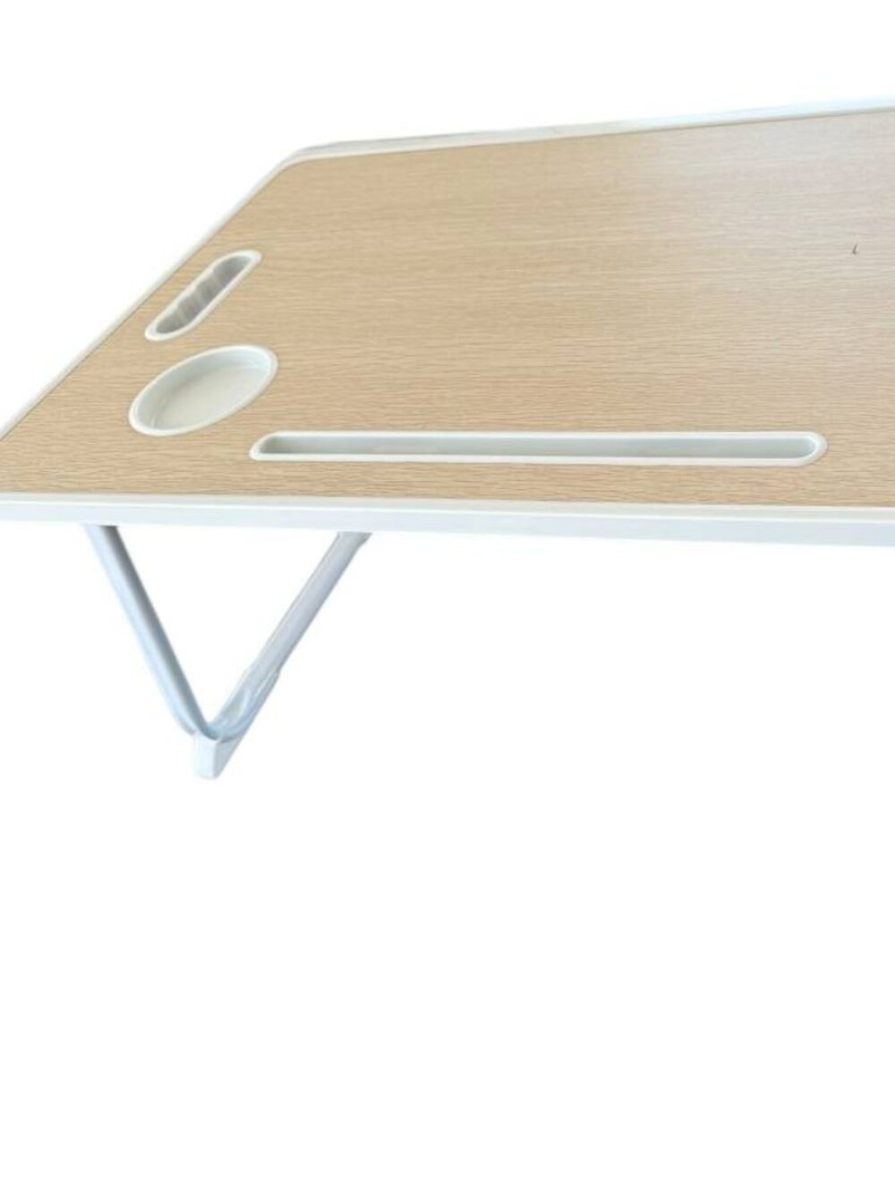 Breakfast in Bed Serving Tray Laptop Desk Legs White Plastic Folding Collapsible